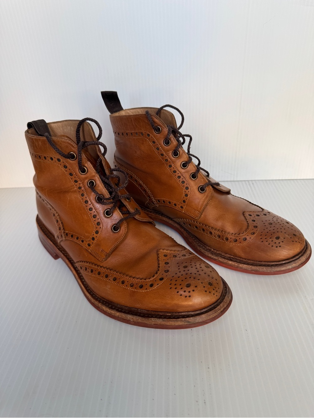 Loake Brown Leather Men’s Dress Boots - Size 10US/9UK